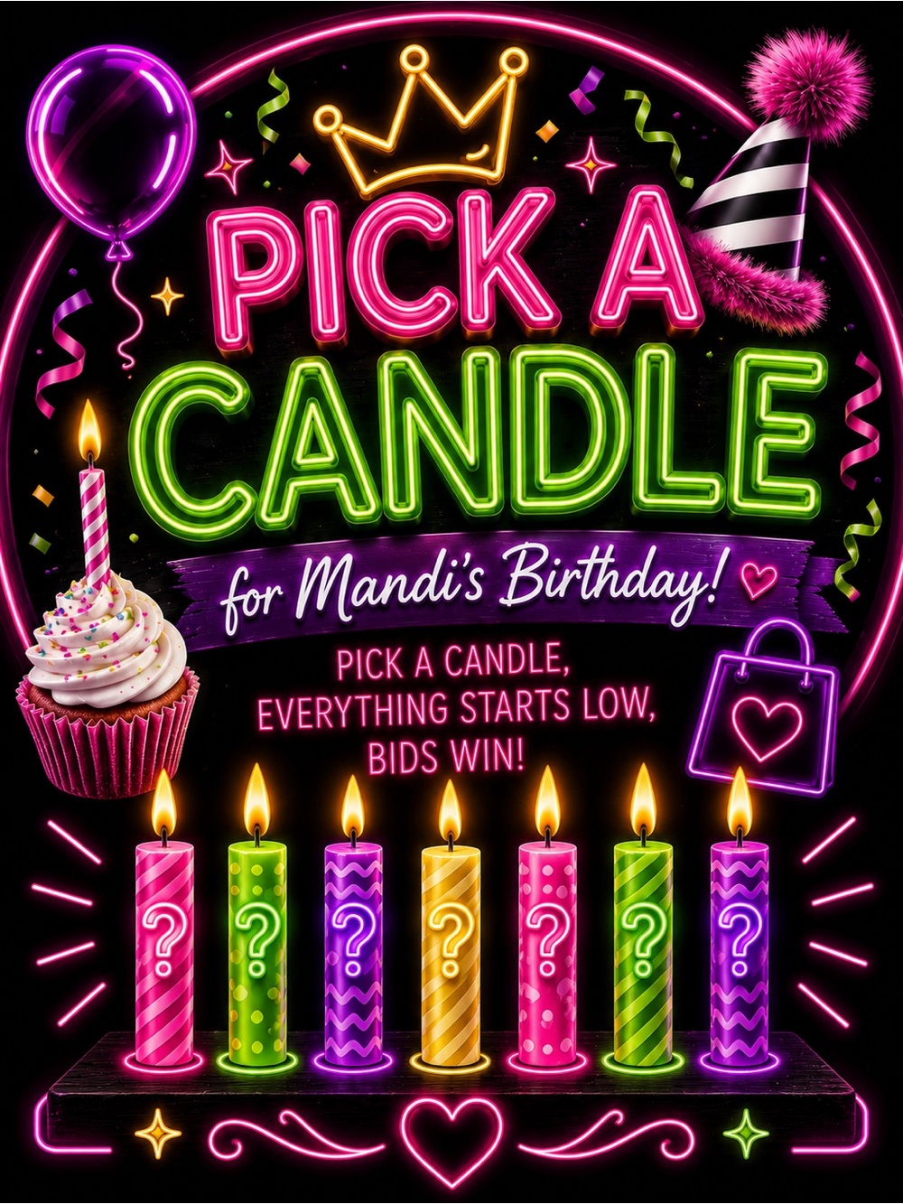 Pick A Candle for Mandi’s Birthday Celebration 🎂 🥳 🎁